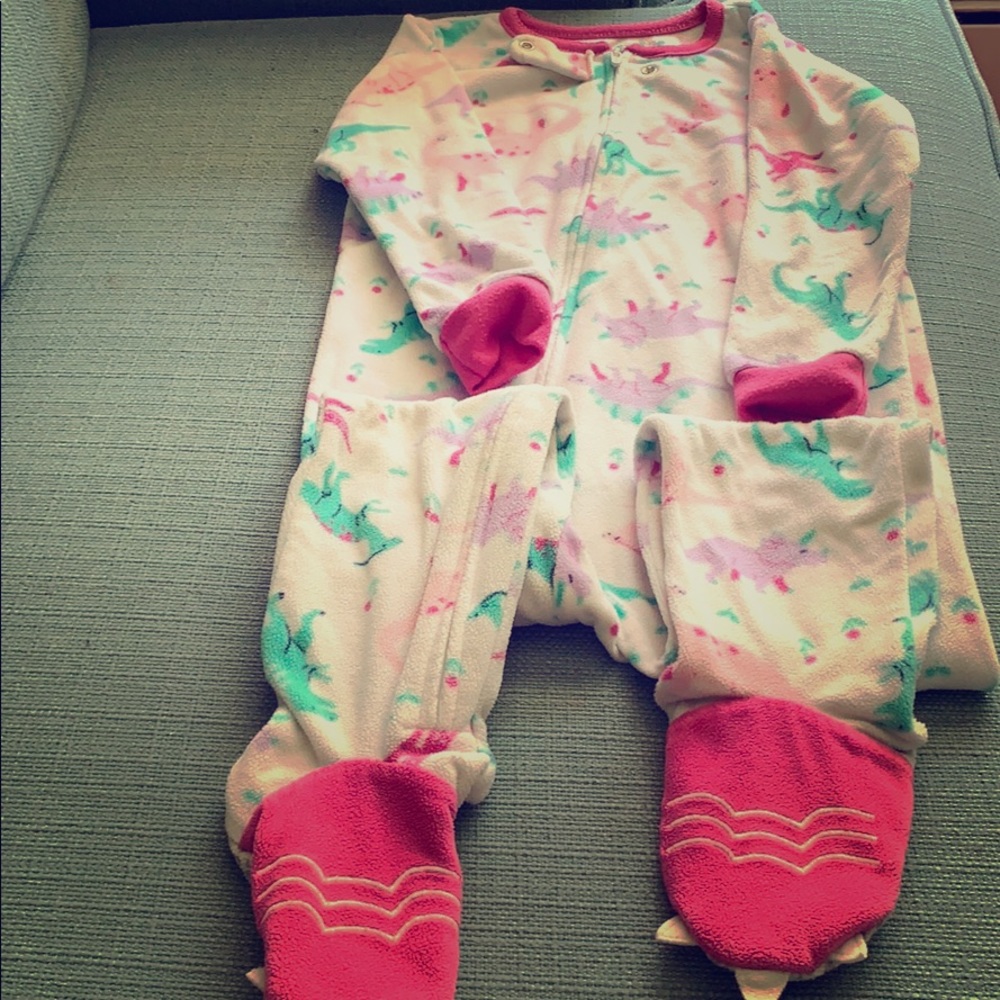 Carters Dinosaur Footed Pajamas 4T